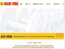 Tablet Screenshot of amazingfitnessclubs.com